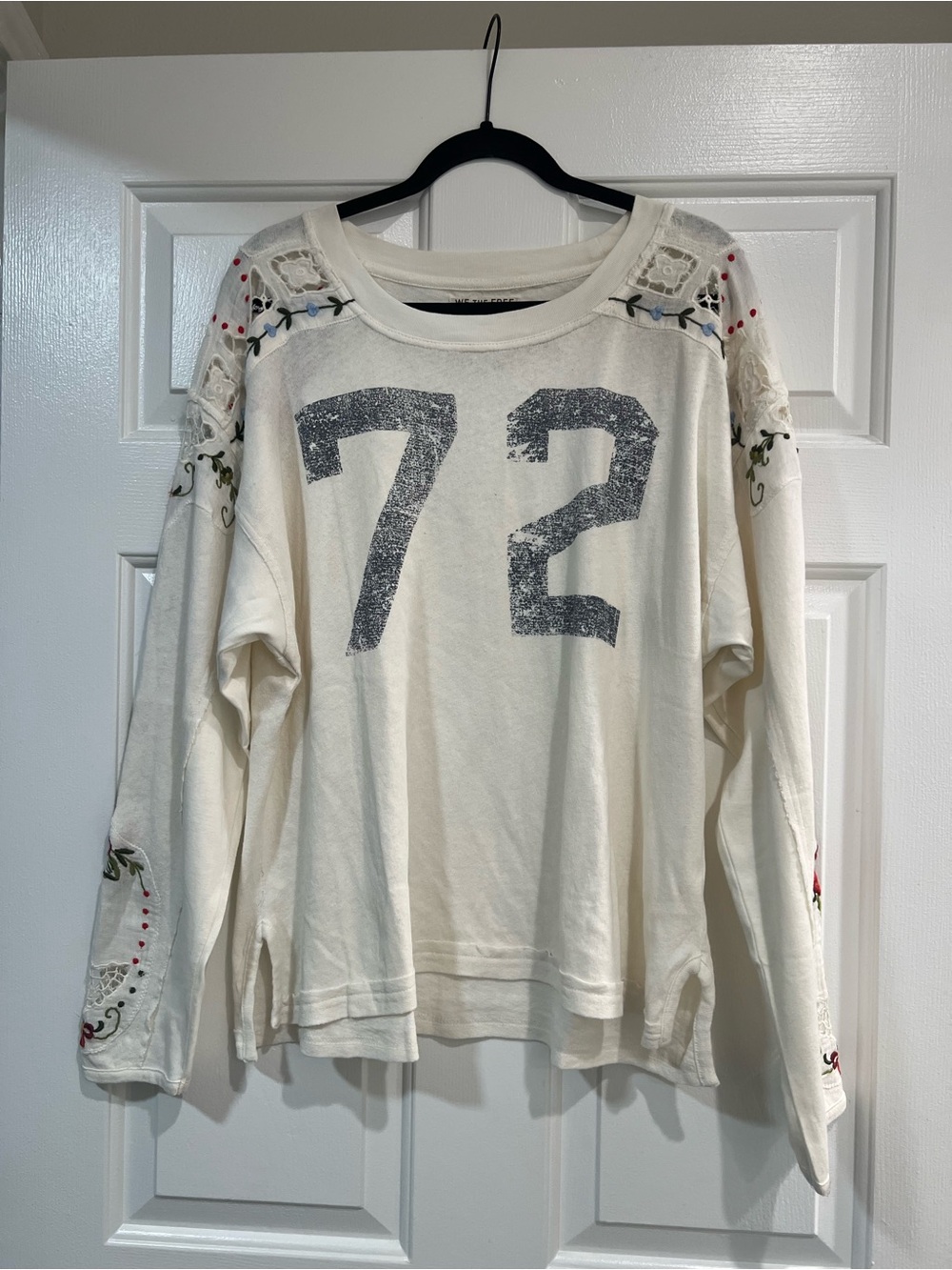 We the Free embroidered long sleeve top